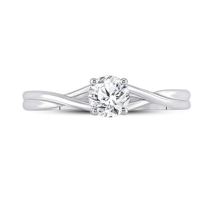 Radiant Love 14kt White Gold Diamond Solitaire Ring - Splendid Jewellery