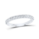 Radiant Love: 14kt White Gold Diamond Wedding Band - Splendid Jewellery