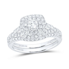 Load image into Gallery viewer, Radiant Love 14kt White Gold Diamond Wedding Ring Band Set - Splendid Jewellery