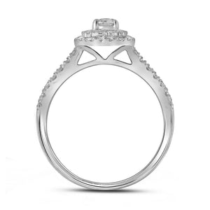 Radiant Love 14kt White Gold Diamond Wedding Ring Band Set - Splendid Jewellery