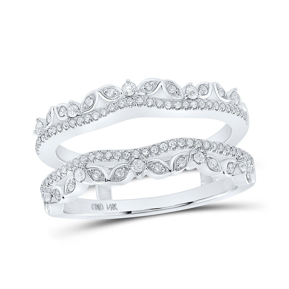 Radiant Love 14kt White Gold Diamond Wrap Enhancer - Splendid Jewellery