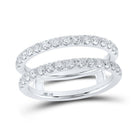 Radiant Love 14kt White Gold Diamond Wrap Enhancer Wedding Band - Splendid Jewellery