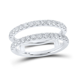 Radiant Love 14kt White Gold Diamond Wrap Enhancer Wedding Band - Splendid Jewellery