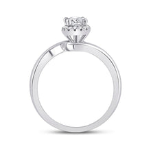 Load image into Gallery viewer, Radiant Love: 14kt White Gold Oval Diamond Halo Bridal Wedding Engagement Ring - Splendid Jewellery