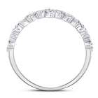 Radiant Love: 14kt White Gold Pear Diamond Halo Bridal Wedding Engagement Ring - Splendid Jewellery