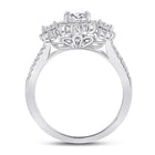 Radiant Love: 14kt White Gold Princess Diamond 3 - Stone Bridal Wedding Engagement Ring - Splendid Jewellery