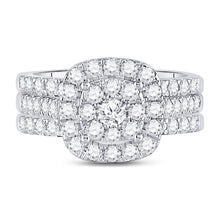 Load image into Gallery viewer, Radiant Love | 14kt White Gold Round Diamond 3 - Piece Bridal Wedding Ring Band Set 1 - 1/2 Cttw | Splendid Jewellery - Splendid Jewellery