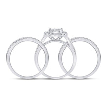 Load image into Gallery viewer, Radiant Love | 14kt White Gold Round Diamond 3 - Piece Bridal Wedding Ring Band Set 1 - 1/2 Cttw | Splendid Jewellery - Splendid Jewellery