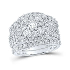 Radiant Love: 14kt White Gold Round Diamond Bridal Wedding Ring Band Set 3 - 3/4 Cttw - Splendid Jewellery