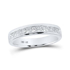 Radiant Love 14kt White Gold Round Diamond Channel Band Ring 1/2 Cttw - Splendid Jewellery