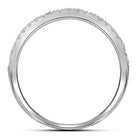 Radiant Love | 14kt White Gold Round Diamond Double Halo Bridal Wedding Ring Band Set 1 Cttw | Splendid Jewellery - Splendid Jewellery