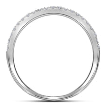 Load image into Gallery viewer, Radiant Love | 14kt White Gold Round Diamond Double Halo Bridal Wedding Ring Band Set 1 Cttw | Splendid Jewellery - Splendid Jewellery