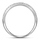 Radiant Love | 14kt White Gold Round Diamond Double Halo Bridal Wedding Ring Band Set 1 Cttw | Splendid Jewellery - Splendid Jewellery