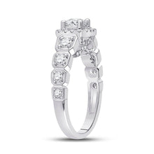 Load image into Gallery viewer, Radiant Love: 14kt White Gold Round Diamond Solitaire Bridal Wedding Engagement Ring 1-1/4 Cttw - Second Side View