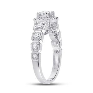 Radiant Love: 14kt White Gold Round Diamond Solitaire Bridal Wedding Engagement Ring 1 - 1/4 Cttw - Splendid Jewellery