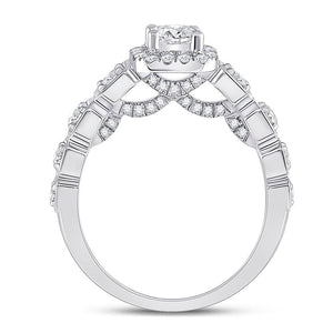 Radiant Love: 14kt White Gold Round Diamond Solitaire Bridal Wedding Engagement Ring 1 - 1/4 Cttw - Splendid Jewellery