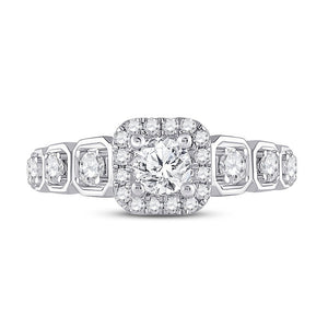 Radiant Love: 14kt White Gold Round Diamond Solitaire Bridal Wedding Engagement Ring 1 - 1/4 Cttw - Splendid Jewellery