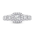Radiant Love: 14kt White Gold Round Diamond Solitaire Bridal Wedding Engagement Ring 1 - 1/4 Cttw - Splendid Jewellery