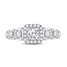 Load image into Gallery viewer, Radiant Love: 14kt White Gold Round Diamond Solitaire Bridal Wedding Engagement Ring 1 - 1/4 Cttw - Splendid Jewellery