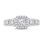 Radiant Love: 14kt White Gold Round Diamond Solitaire Bridal Wedding Engagement Ring 1 - 1/4 Cttw - Splendid Jewellery