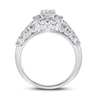 Radiant Love 14kt White Gold Round Diamond Solitaire Bridal Wedding Engagement Ring - Splendid Jewellery