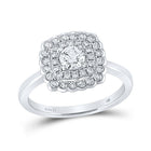 Radiant Love: 14kt White Gold Round Diamond Solitaire Bridal Wedding Engagement Ring 3/4 Cttw - Splendid Jewellery