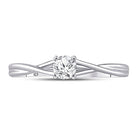 Radiant Love 14kt White Gold Round Diamond Solitaire Bridal Wedding Engagement Ring - Splendid Jewellery