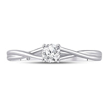 Load image into Gallery viewer, Radiant Love 14kt White Gold Round Diamond Solitaire Bridal Wedding Engagement Ring - Splendid Jewellery