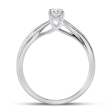 Load image into Gallery viewer, Radiant Love 14kt White Gold Round Diamond Solitaire Bridal Wedding Engagement Ring - Splendid Jewellery