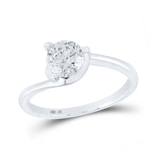 Load image into Gallery viewer, Radiant Love: 14kt White Gold Round Diamond Solitaire Bridal Wedding Engagement Ring - Splendid Jewellery