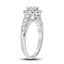 Load image into Gallery viewer, Radiant Love 14kt White Gold Round Diamond Solitaire Bridal Wedding Engagement Ring - Second Side View