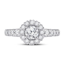 Load image into Gallery viewer, Radiant Love 14kt White Gold Round Diamond Solitaire Bridal Wedding Engagement Ring - Front View