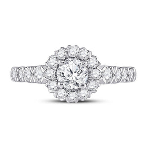 Radiant Love 14kt White Gold Round Diamond Solitaire Bridal Wedding Engagement Ring - Splendid Jewellery