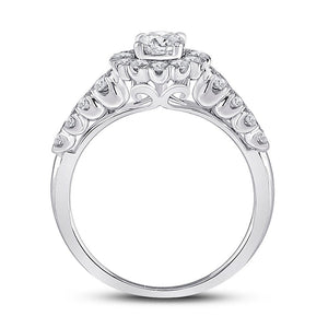 Radiant Love 14kt White Gold Round Diamond Solitaire Bridal Wedding Engagement Ring - Splendid Jewellery