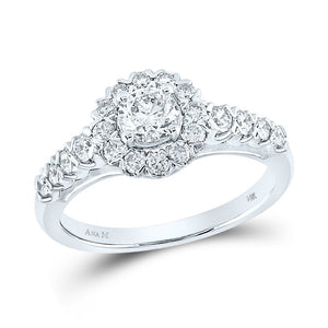 Radiant Love 14kt White Gold Round Diamond Solitaire Bridal Wedding Engagement Ring - Splendid Jewellery