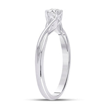 Load image into Gallery viewer, Radiant Love 14kt White Gold Round Diamond Solitaire Bridal Wedding Engagement Ring - Splendid Jewellery