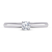 Load image into Gallery viewer, Radiant Love: 14kt White Gold Round Diamond Solitaire Bridal Wedding Ring - Splendid Jewellery