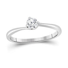 Load image into Gallery viewer, Radiant Love 14kt White Gold Round Diamond Solitaire Bridal Wedding Ring - Splendid Jewellery