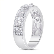 Load image into Gallery viewer, Radiant Love | 14kt White Gold Womens Round Diamond Anniversary Band Ring 5/8 Cttw - Splendid Jewellery