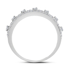 Load image into Gallery viewer, Radiant Love | 14kt White Gold Womens Round Diamond Anniversary Band Ring 5/8 Cttw - Splendid Jewellery