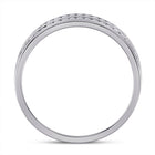 Radiant Love: 14kt White Gold Womens Round Diamond Eternity Wedding Band 1 Cttw - Splendid Jewellery