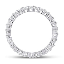 Load image into Gallery viewer, Radiant Love: 14kt White Gold Womens Round Diamond Eternity Wedding Band - Splendid Jewellery