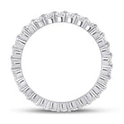 Radiant Love: 14kt White Gold Womens Round Diamond Eternity Wedding Band - Splendid Jewellery