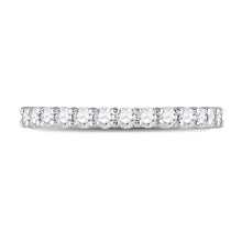 Load image into Gallery viewer, Radiant Love: 14kt White Gold Womens Round Diamond Eternity Wedding Band - Front View