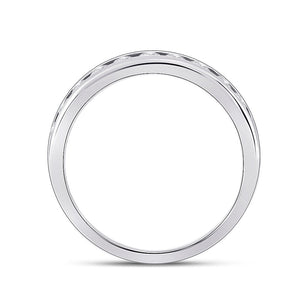 Radiant Love 14kt White Gold Womens Round Diamond Eternity Wedding Band - Splendid Jewellery