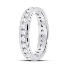 Load image into Gallery viewer, Radiant Love 14kt White Gold Womens Round Diamond Eternity Wedding Band - Splendid Jewellery