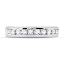 Load image into Gallery viewer, Radiant Love 14kt White Gold Womens Round Diamond Eternity Wedding Band - Front View