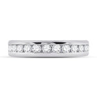 Radiant Love 14kt White Gold Womens Round Diamond Eternity Wedding Band - Front View