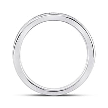 Load image into Gallery viewer, Radiant Love: 14kt White Gold Womens Round Diamond Eternity Wedding Band 7/8 Cttw - Splendid Jewellery