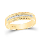 Radiant Love 14kt Yellow Gold His Hers Diamond Cluster Wedding Set - Splendid Jewellery